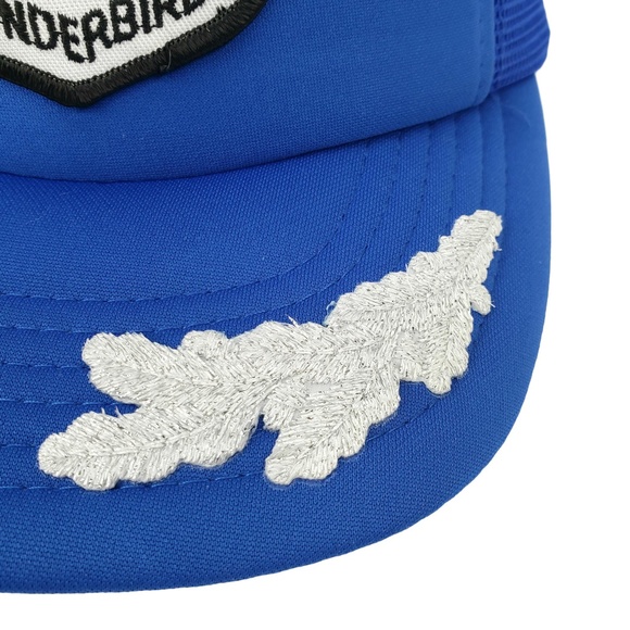 USAF ThunderBirds Vintage Trucker Hat Snapback Cap F-16 Air Force Military Patch - Picture 6 of 7